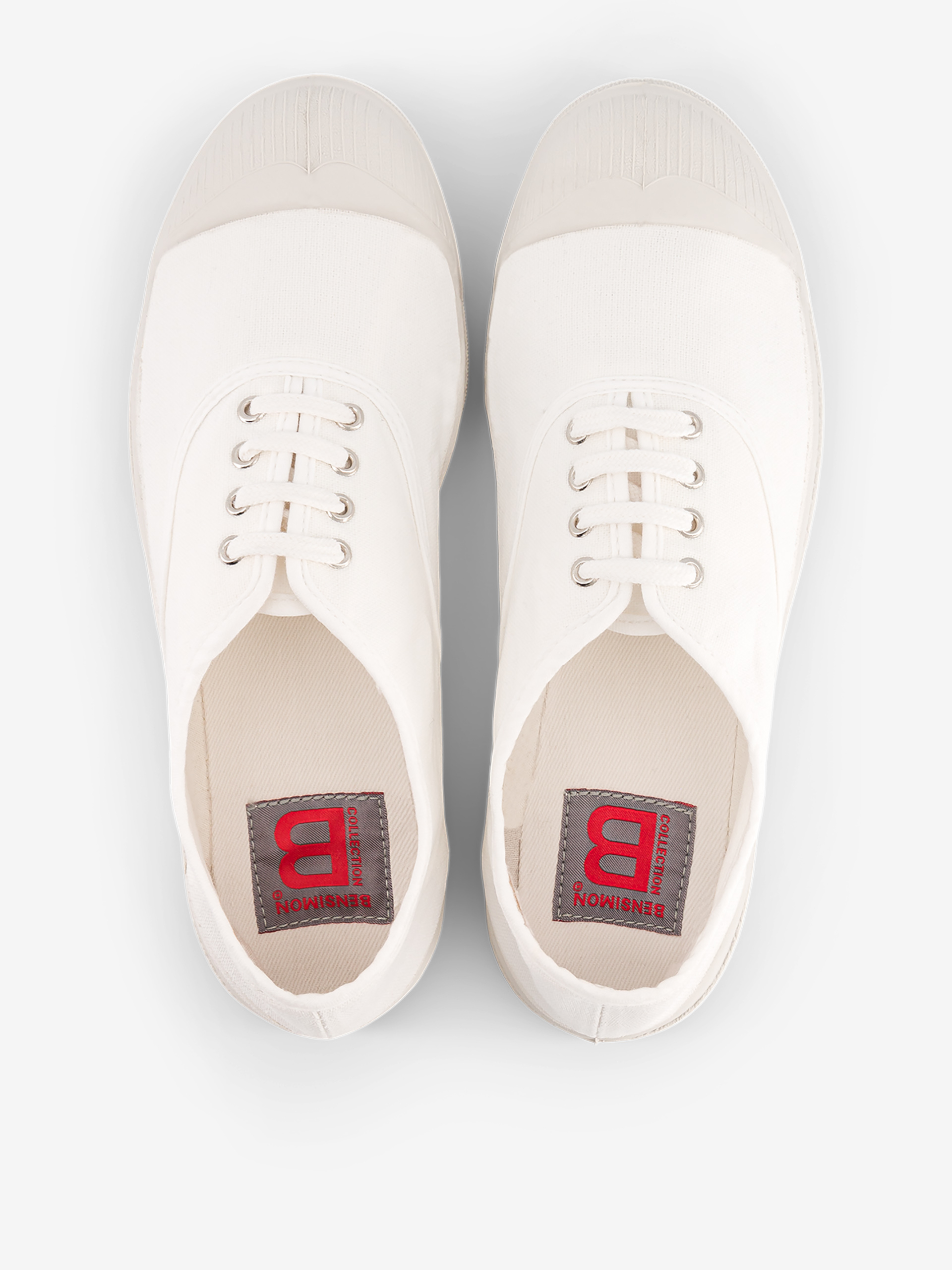TENNIS LACETS FEMME  Blanc , Tennis & Chaussures Bensimon