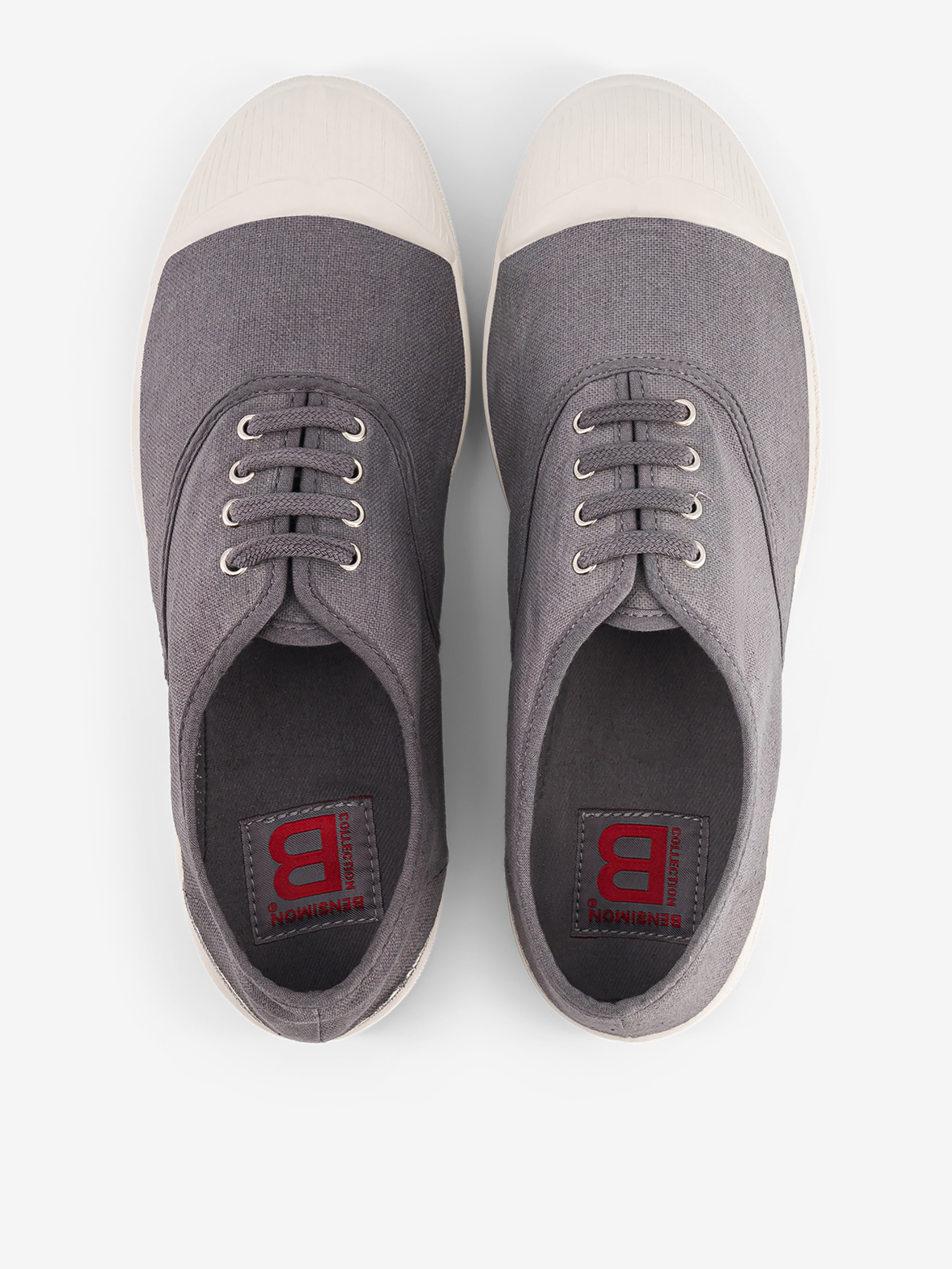 TENNIS LACETS FEMME  Gris , Tennis & Chaussures Bensimon