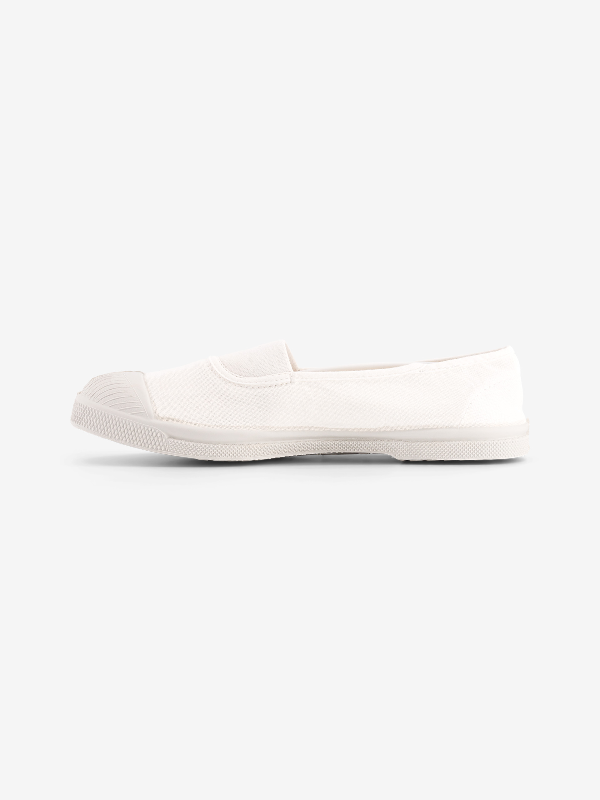 TENNIS ELASTIQUE FEMME  Blanc , Tennis & Chaussures Bensimon