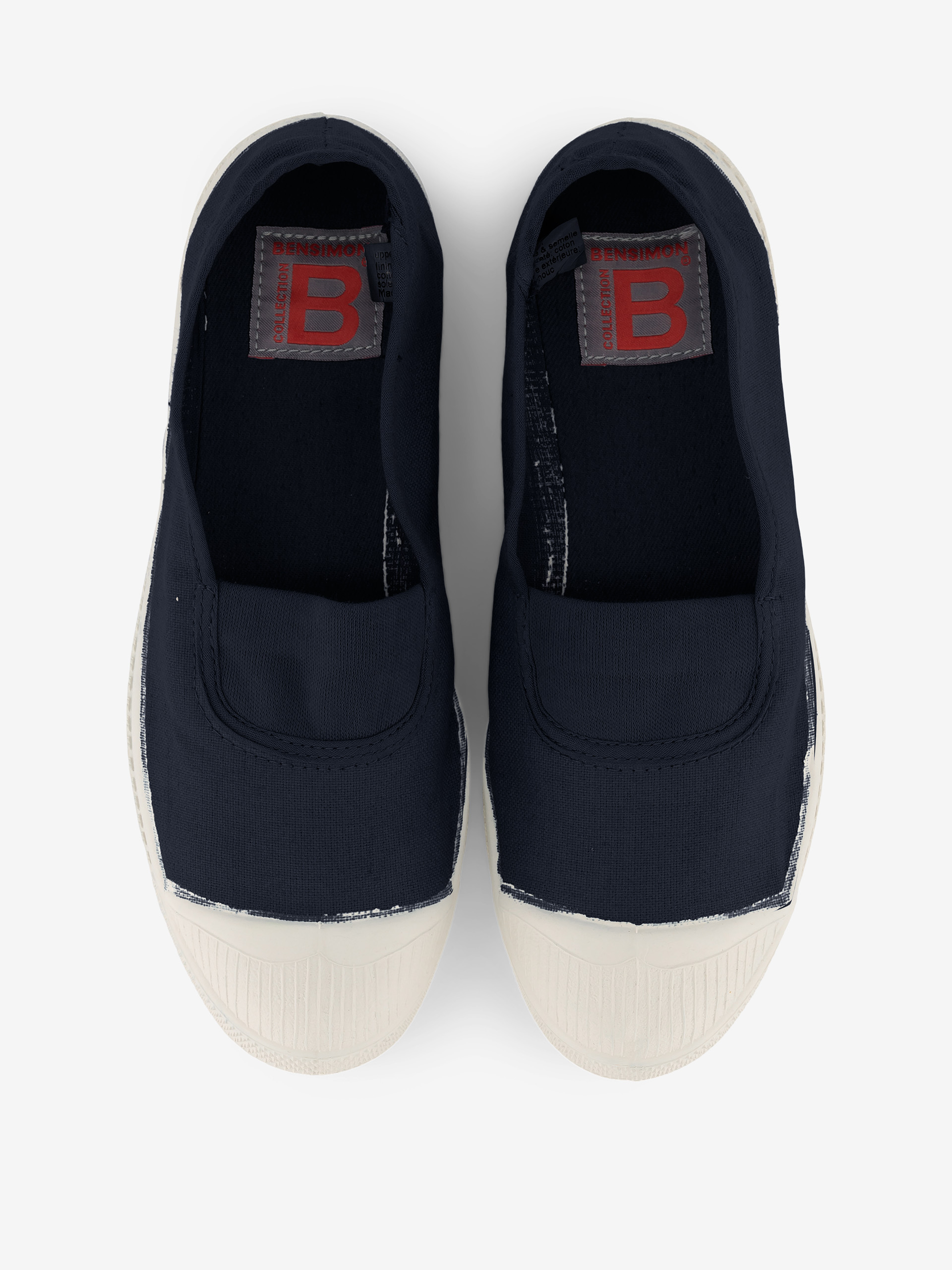TENNIS ELASTIQUE FEMME  Marine , Tennis & Chaussures Bensimon