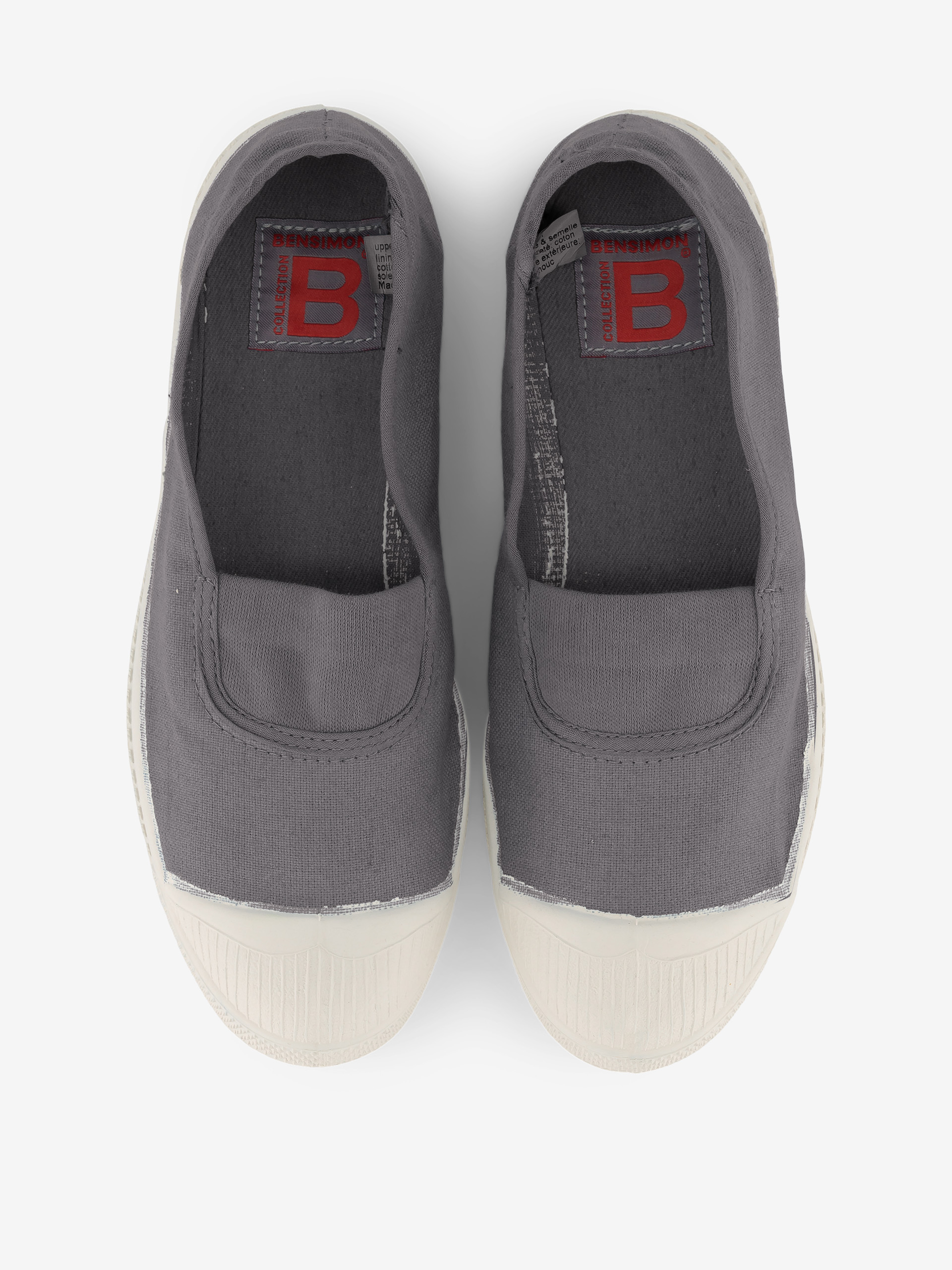 TENNIS ELASTIQUE FEMME  Gris , Tennis & Chaussures Bensimon