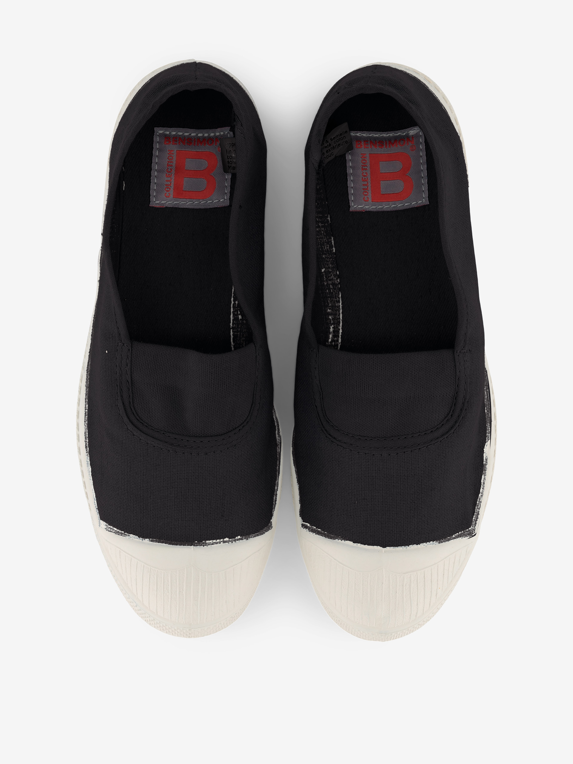 TENNIS ELASTIQUE FEMME  Carbone , Tennis & Chaussures Bensimon