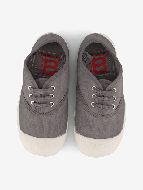 TENNIS LACETS ENFANT  Gris , Tennis & Chaussures Bensimon