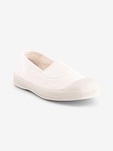 TENNIS ELASTIQUE ENFANT  Blanc , Tennis & Chaussures Bensimon 