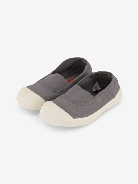 TENNIS ELASTIQUE ENFANT  Gris , Tennis & Chaussures Bensimon