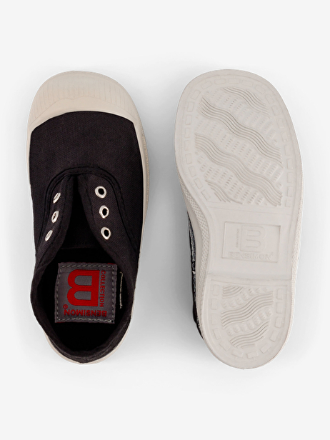 TENNIS ELASTIQUE ENFANT  Carbone , Tennis & Chaussures Bensimon