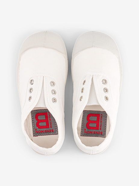 TENNIS ELLY ENFANT  Blanc , Tennis & Chaussures Bensimon