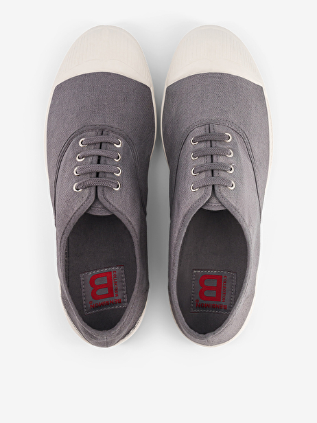 TENNIS LACETS HOMME  Gris , Tennis & Chaussures Bensimon