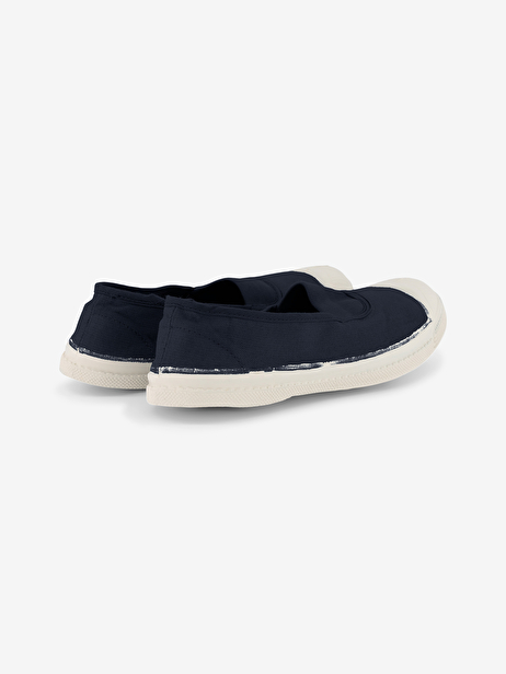 TENNIS ELASTIQUE FEMME  Marine , Tennis & Chaussures Bensimon