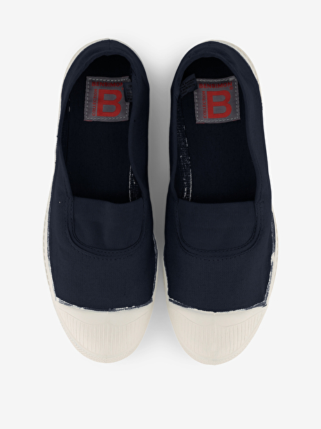 TENNIS ELASTIQUE FEMME  Marine , Tennis & Chaussures Bensimon