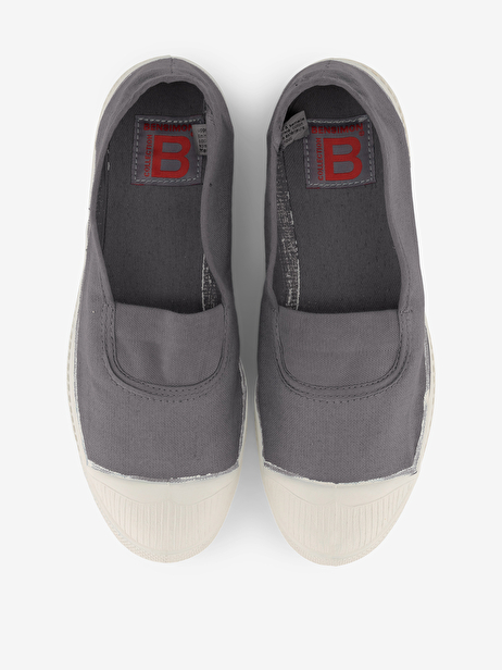 TENNIS ELASTIQUE FEMME  Gris , Tennis & Chaussures Bensimon