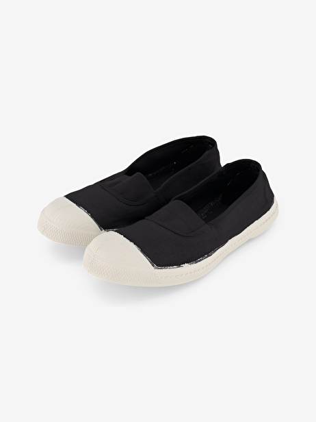 TENNIS ELASTIQUE FEMME  Carbone , Tennis & Chaussures Bensimon