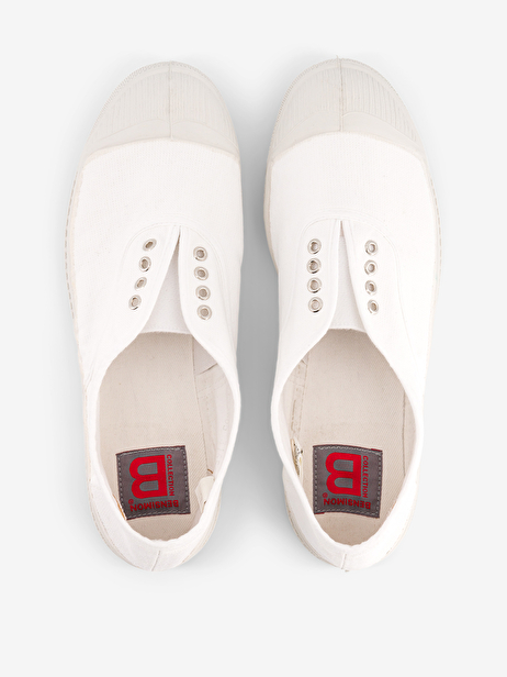 TENNIS ELLY FEMME  Blanc , Tennis & Chaussures Bensimon