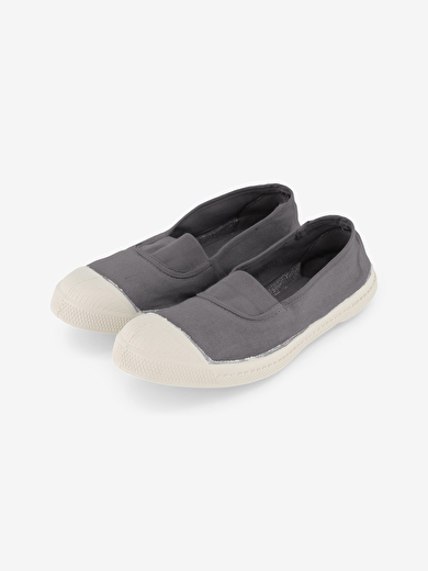 TENNIS ELASTIQUE FEMME  Gris , Tennis & Chaussures Bensimon