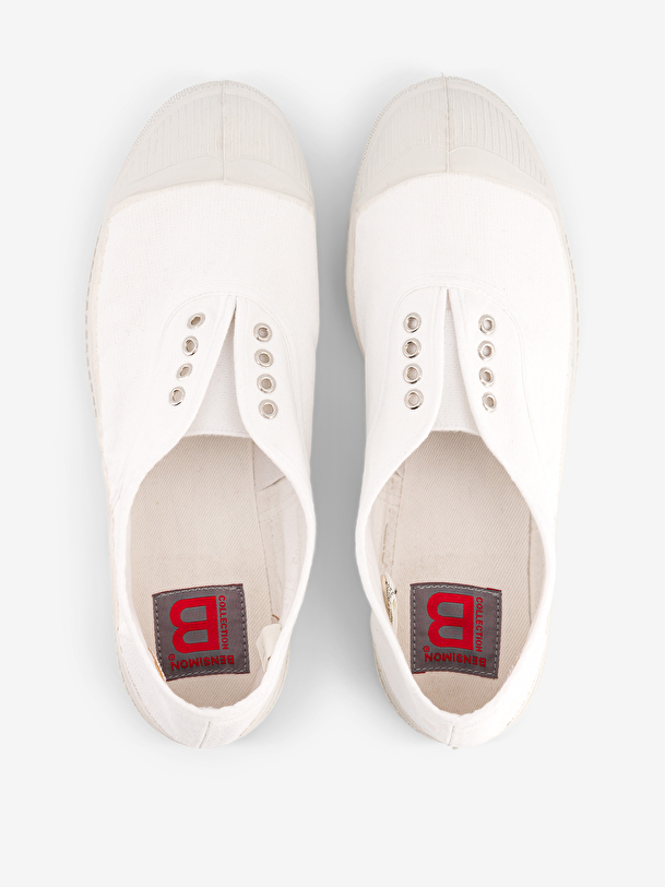 TENNIS ELLY FEMME  Blanc , Tennis & Chaussures Bensimon