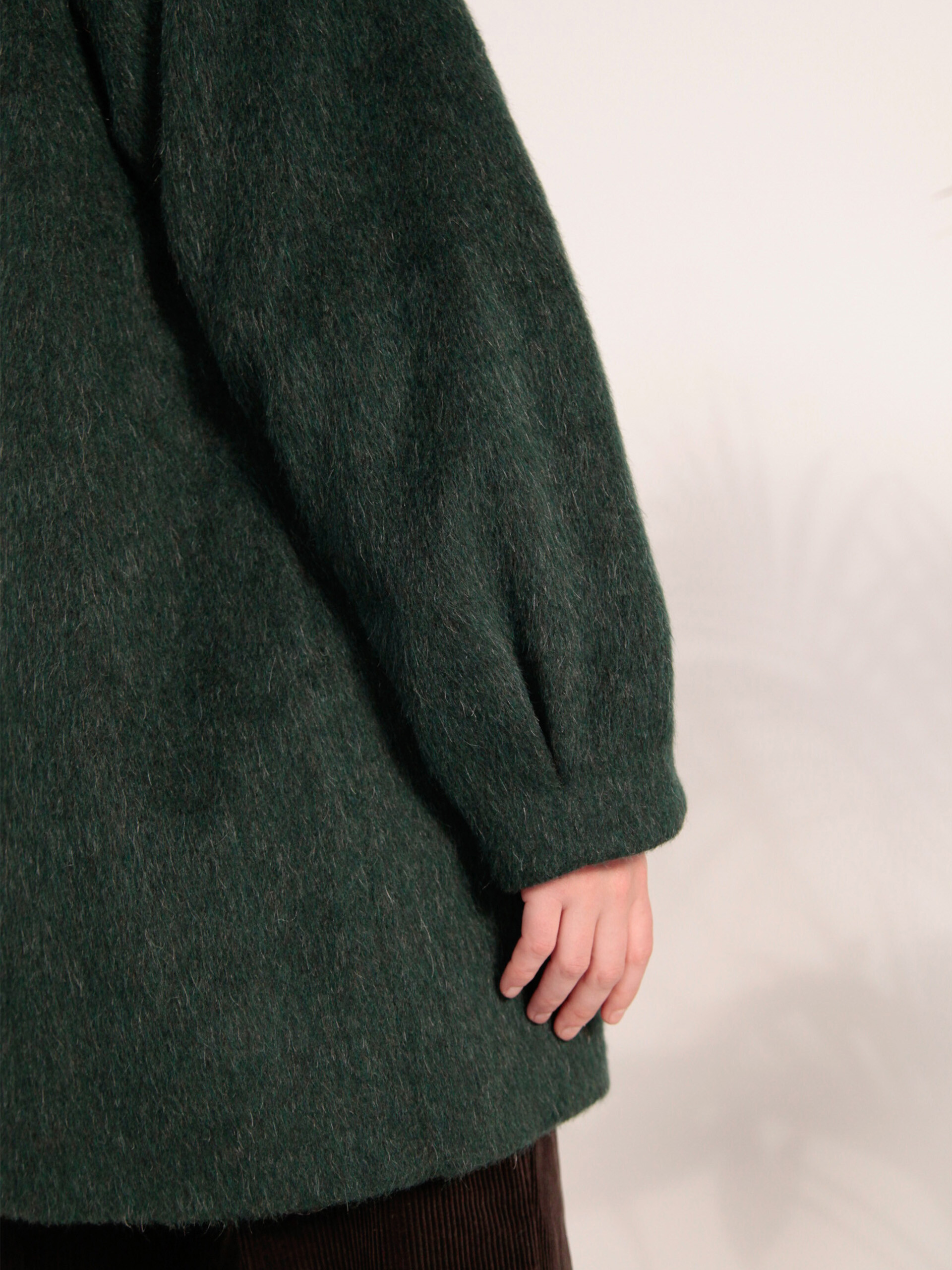 MANTEAU GABRIEL  Vert anglais , Pr&ecirc;t-&agrave;-porter Bensimon