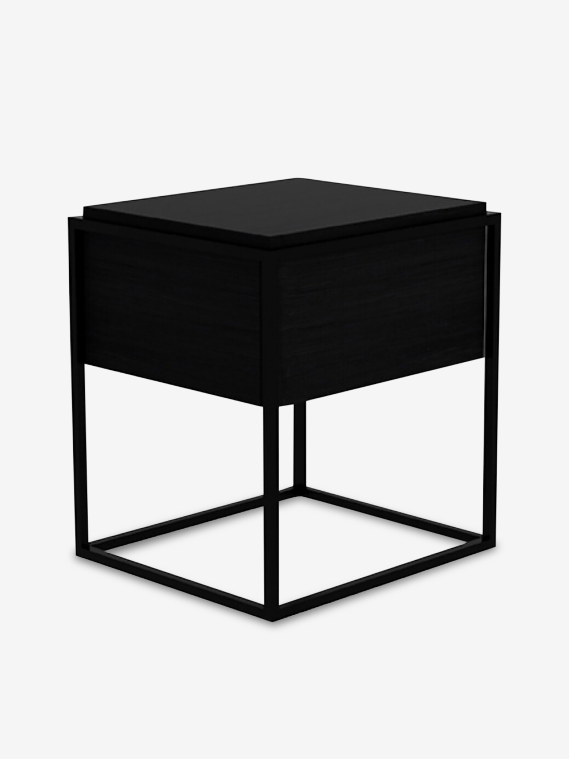 TABLE DE CHEVET MONOLIT - ETHNICRAFT Noir , Maison Bensimon