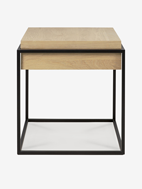 TABLE DE CHEVET MONOLIT  - ETHNICRAFT  Chene clair , Maison Bensimon