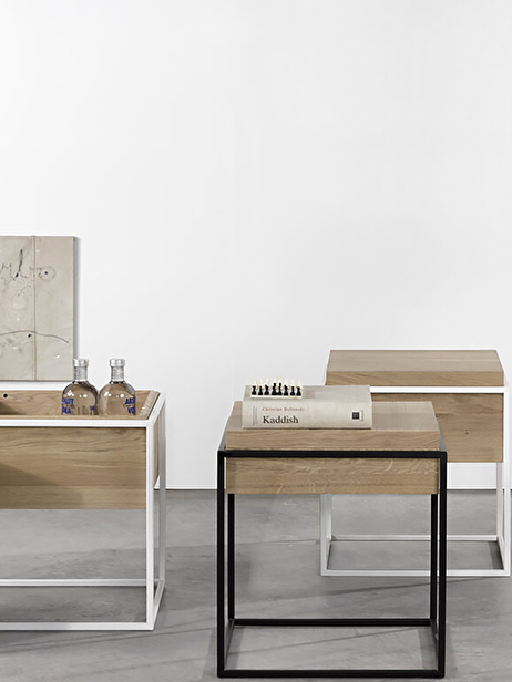 TABLE DE CHEVET MONOLIT  - ETHNICRAFT  Chene clair , Maison Bensimon