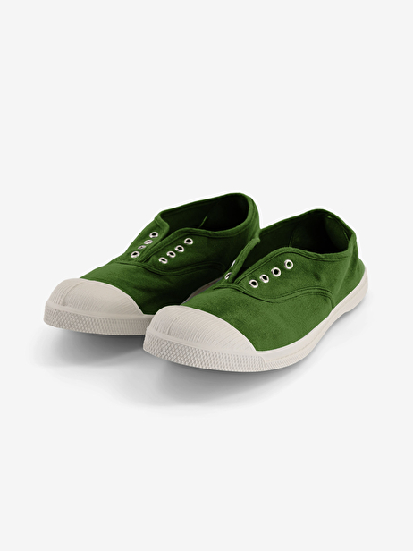 TENNIS ELLY FEMME  Vert prairie , Tennis & Chaussures Bensimon