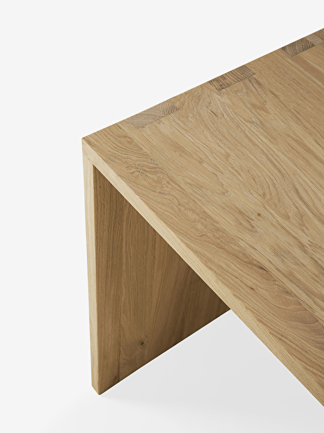 BUREAU U DESK CHENE MASSIF  - ETHNICRAFT  Chene clair , Maison Bensimon