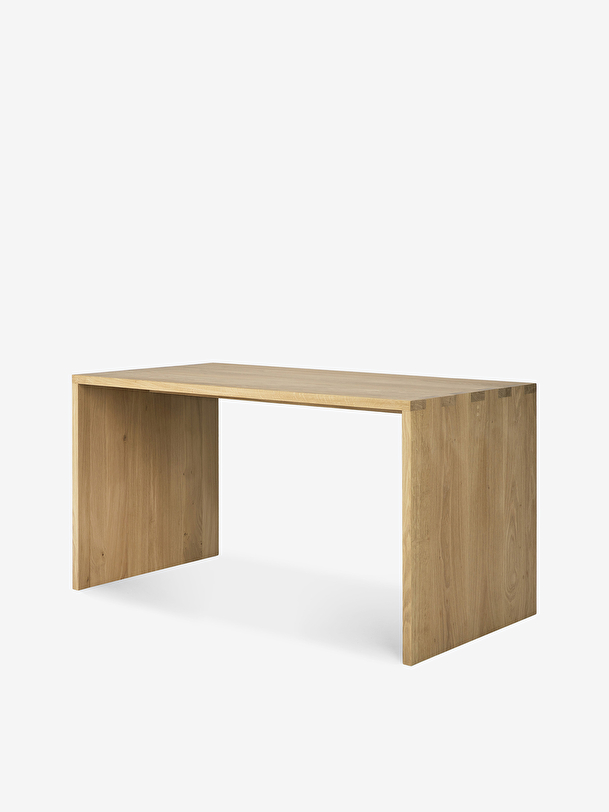 BUREAU U DESK CHENE MASSIF - ETHNICRAFT Chene clair , Maison Bensimon