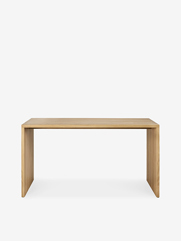 BUREAU U DESK CHENE MASSIF - ETHNICRAFT Chene clair , Maison Bensimon