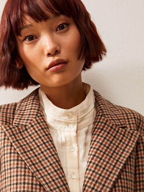VESTE IGY  Carreaux , Prêt-à-porter Bensimon