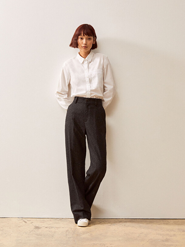 DAMA TROUSERS  Charbon , Pr&ecirc;t-&agrave;-porter Bensimon