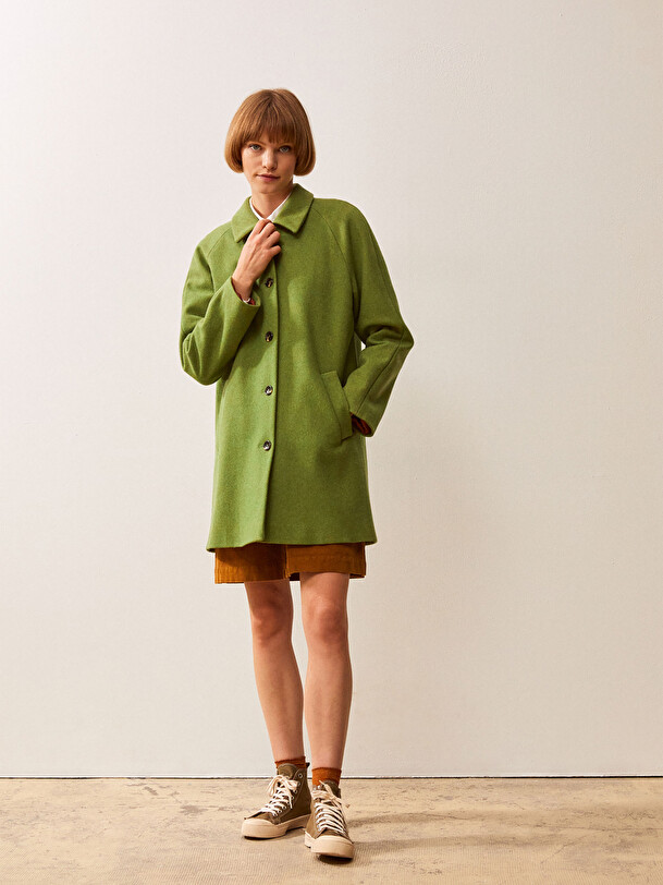 MANTEAU AQUILA  Vert prairie , Pr&ecirc;t-&agrave;-porter Bensimon