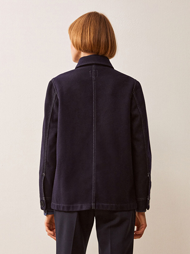 VESTE FABRINE  Bleu nuit , Pr&ecirc;t-&agrave;-porter Bensimon