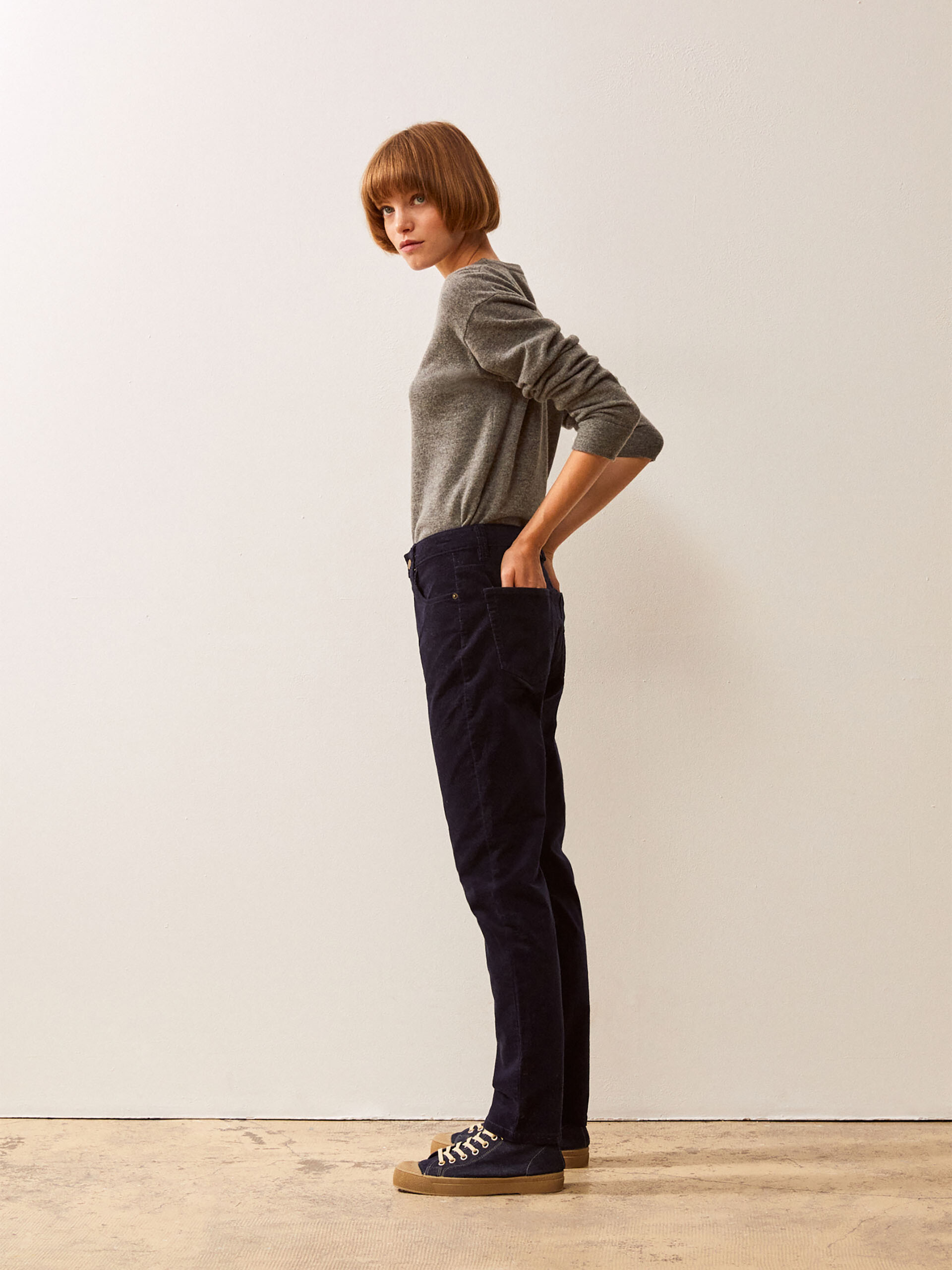 PANTALON FILIBERT  Bleu nuit , Pr&ecirc;t-&agrave;-porter Bensimon