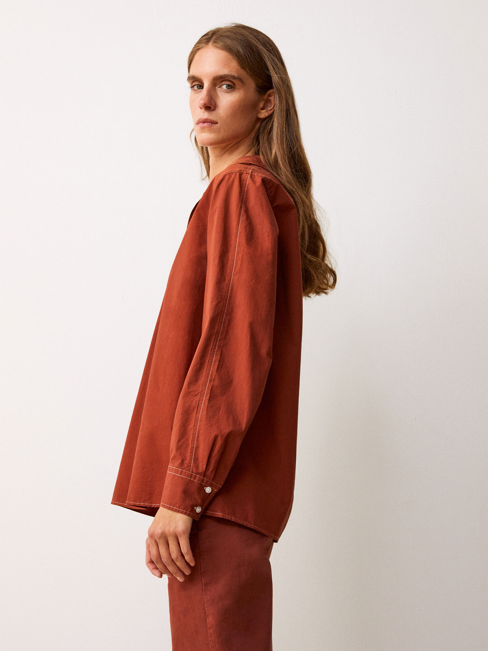 BLOUSE IDEM  Brique , Pr&ecirc;t-&agrave;-porter Bensimon