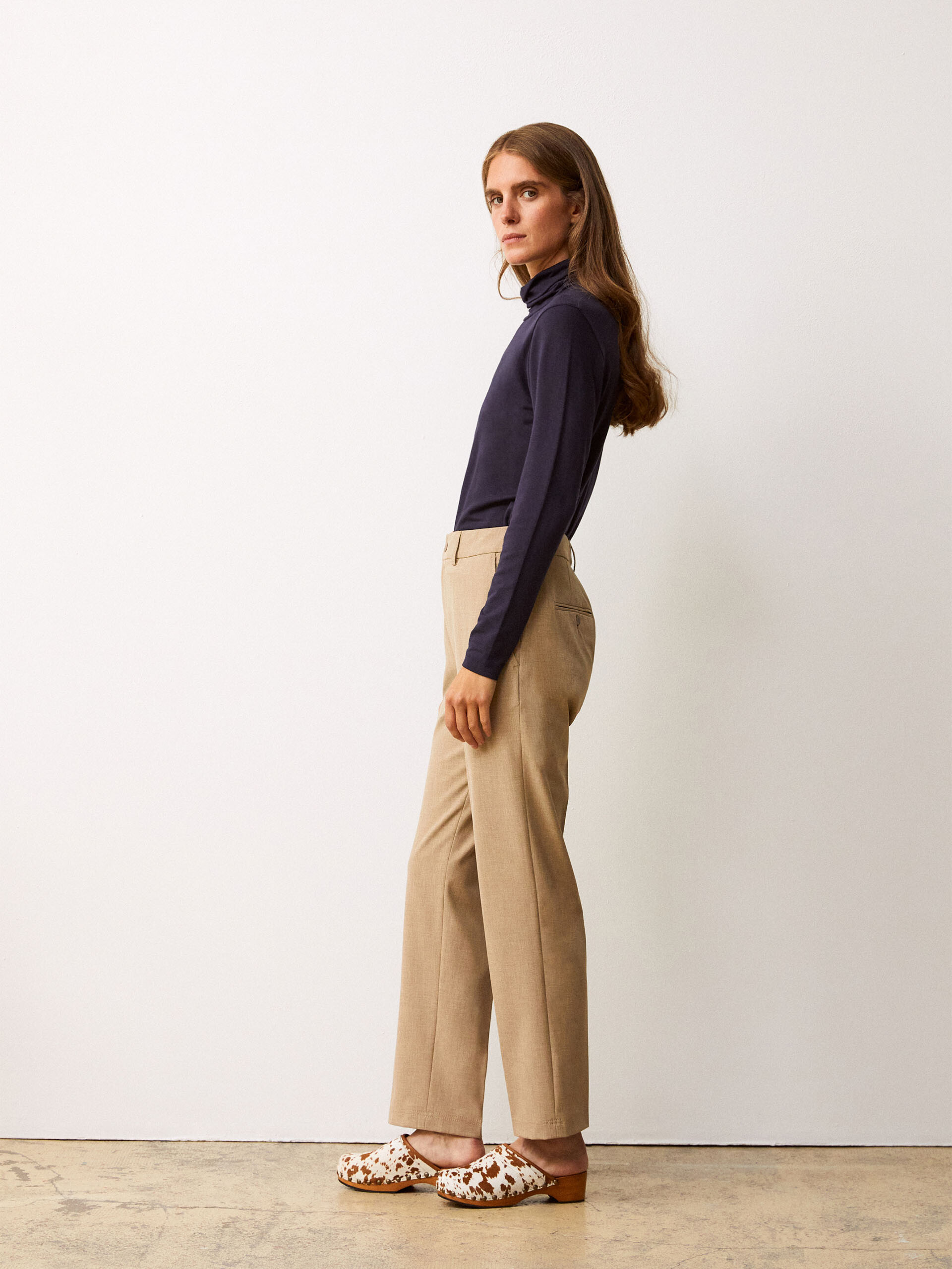 PANTALON BEGONIA  Camel , Pr&ecirc;t-&agrave;-porter Bensimon