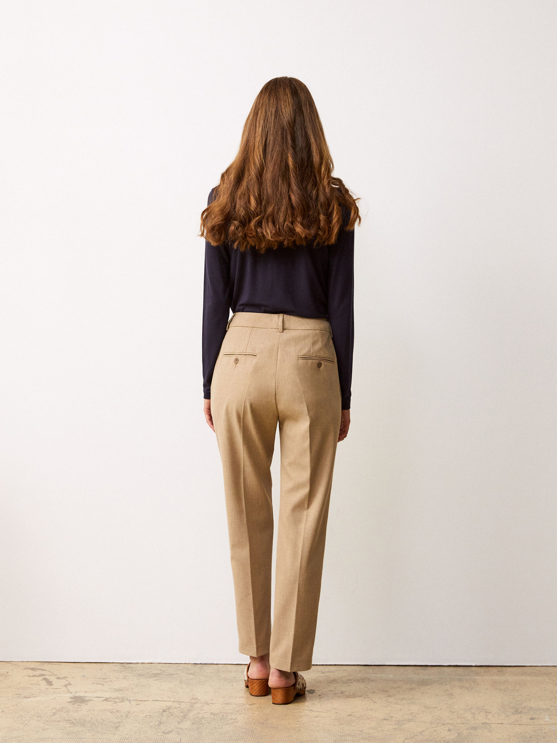 PANTALON BEGONIA  Camel , Pr&ecirc;t-&agrave;-porter Bensimon