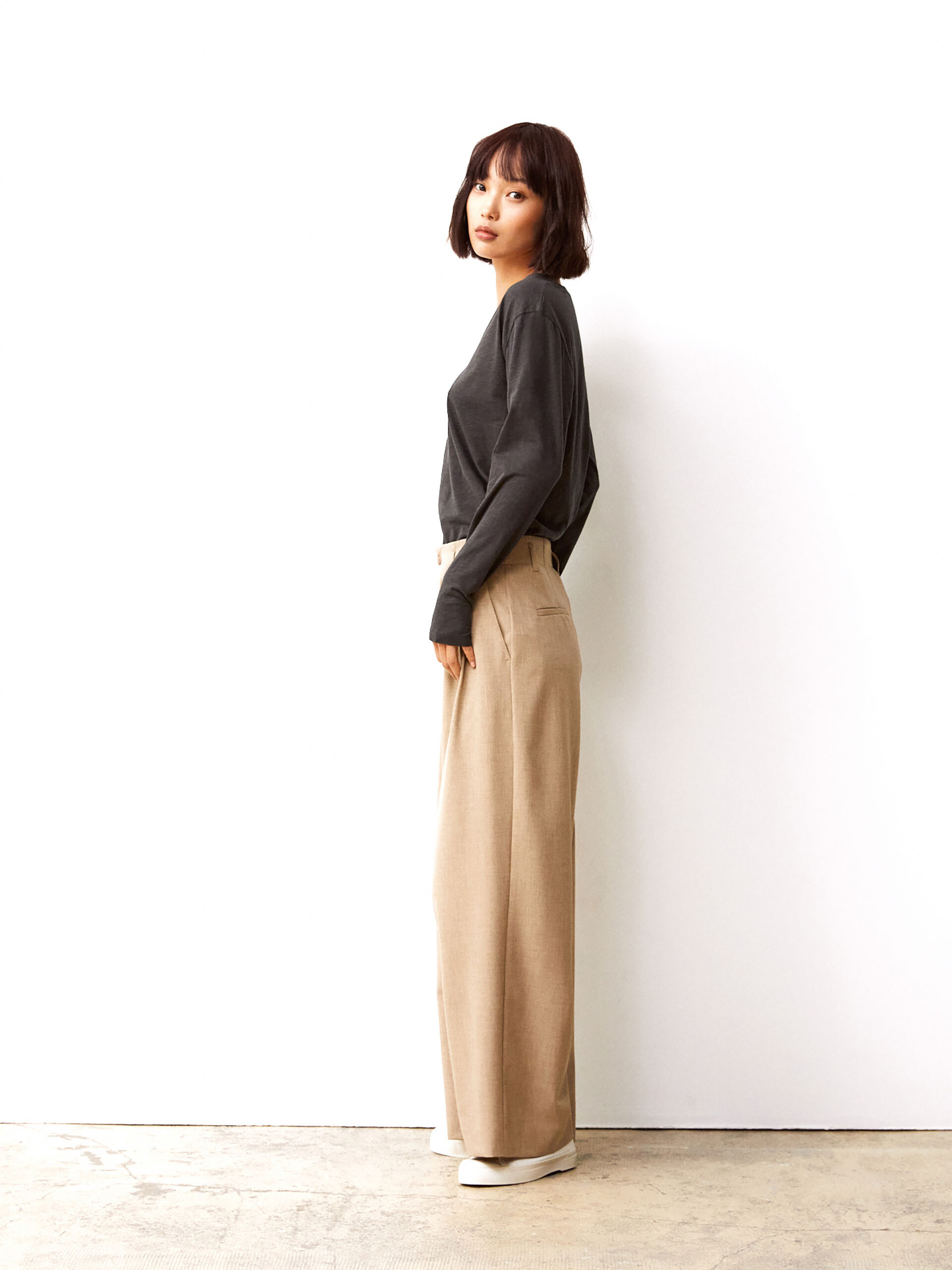 PANTALON ICARE  Camel , Pr&ecirc;t-&agrave;-porter Bensimon