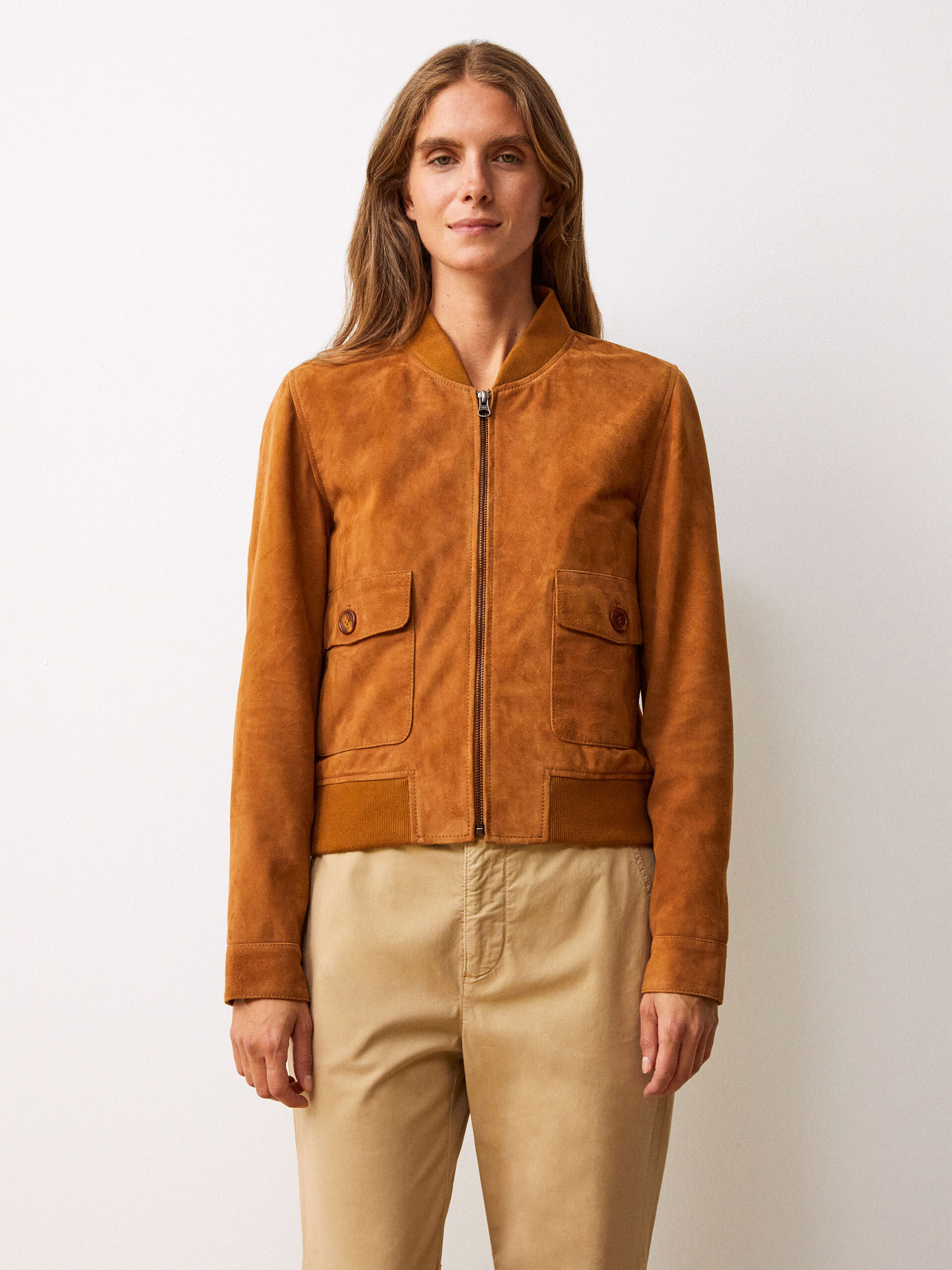 BLOUSON GASPARD  Tabac , Pr&ecirc;t-&agrave;-porter Bensimon