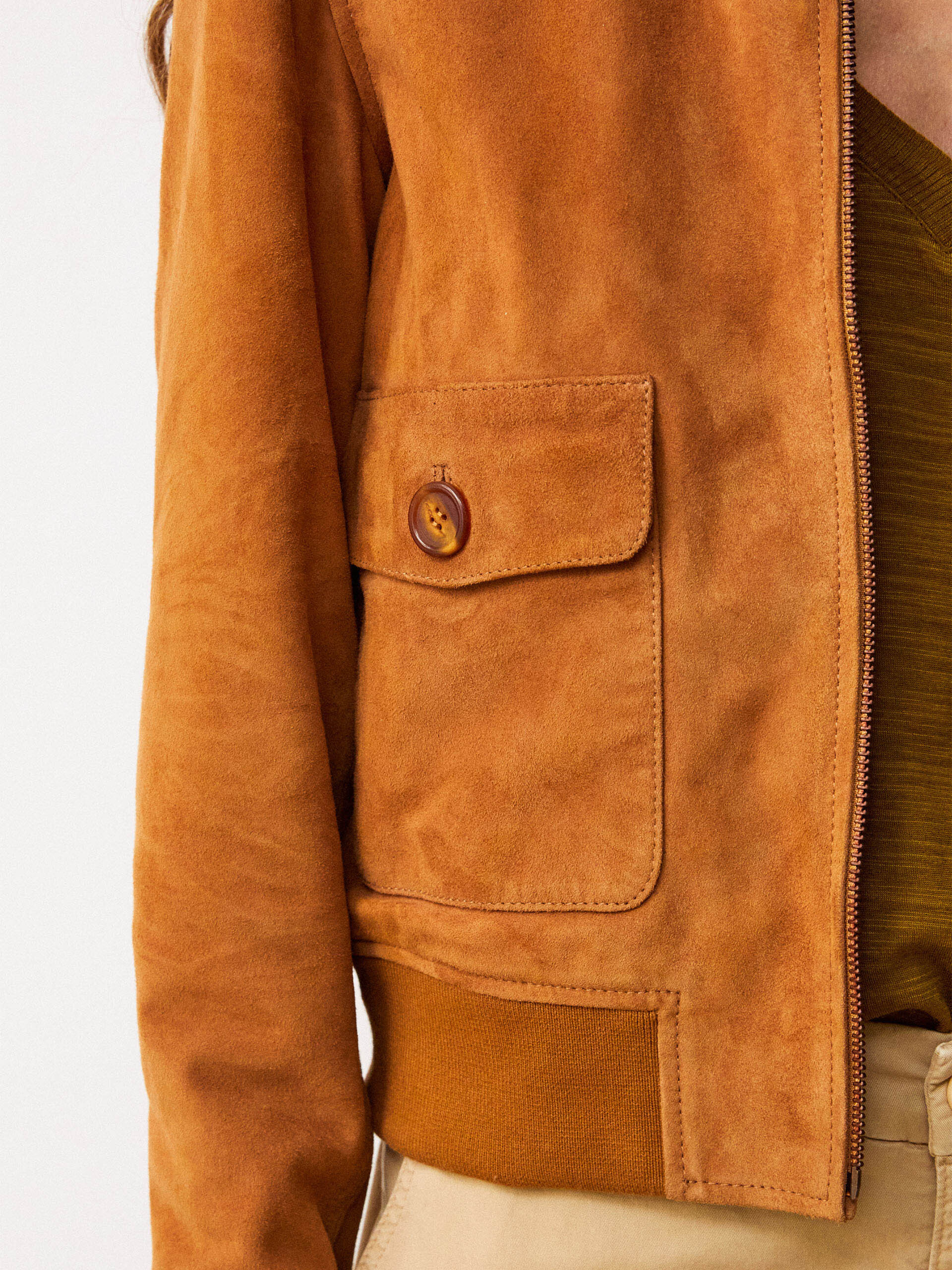 BLOUSON GASPARD  Tabac , Pr&ecirc;t-&agrave;-porter Bensimon