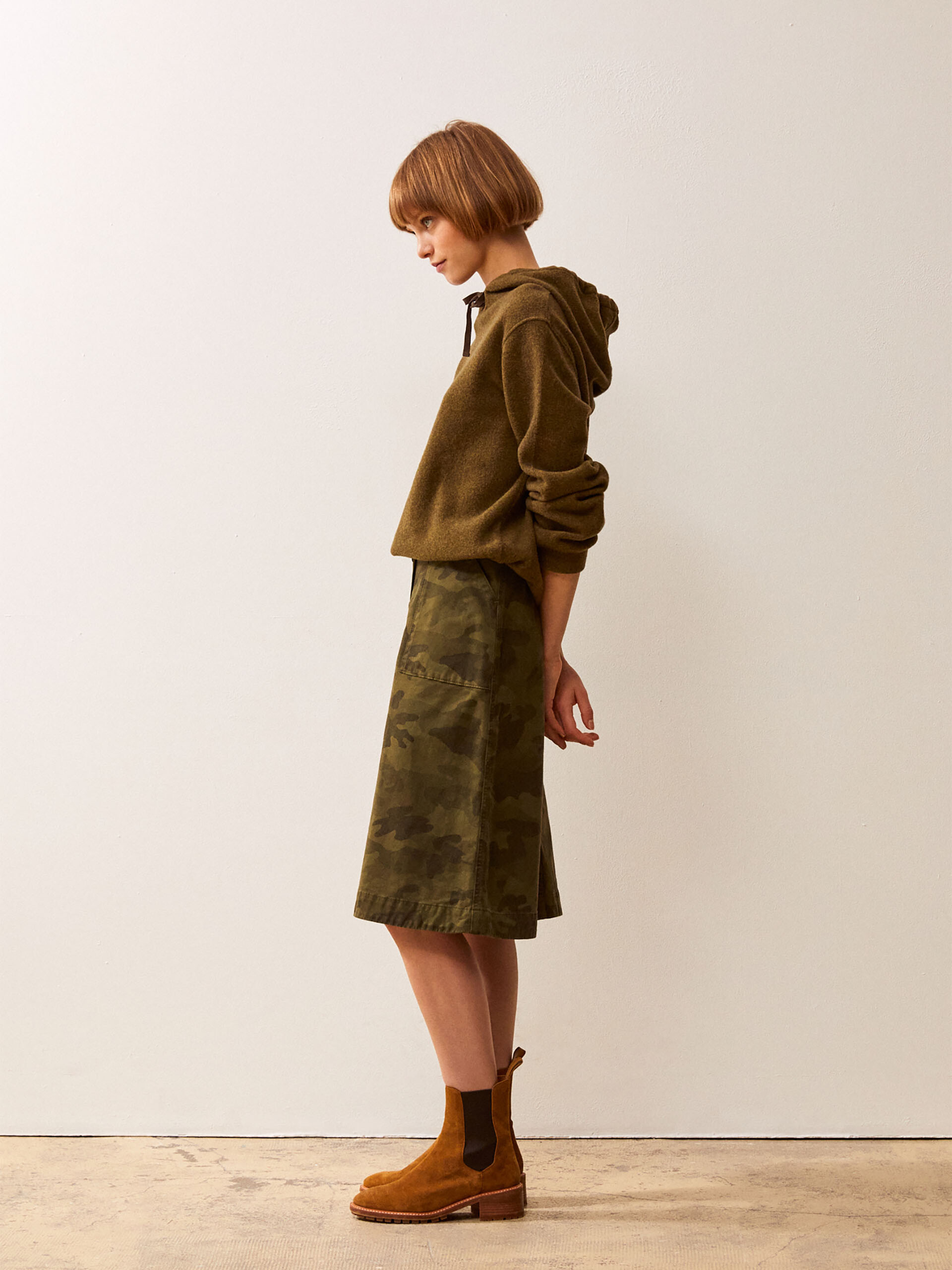 JUPE HELA  Camo/kaki , Pr&ecirc;t-&agrave;-porter Bensimon
