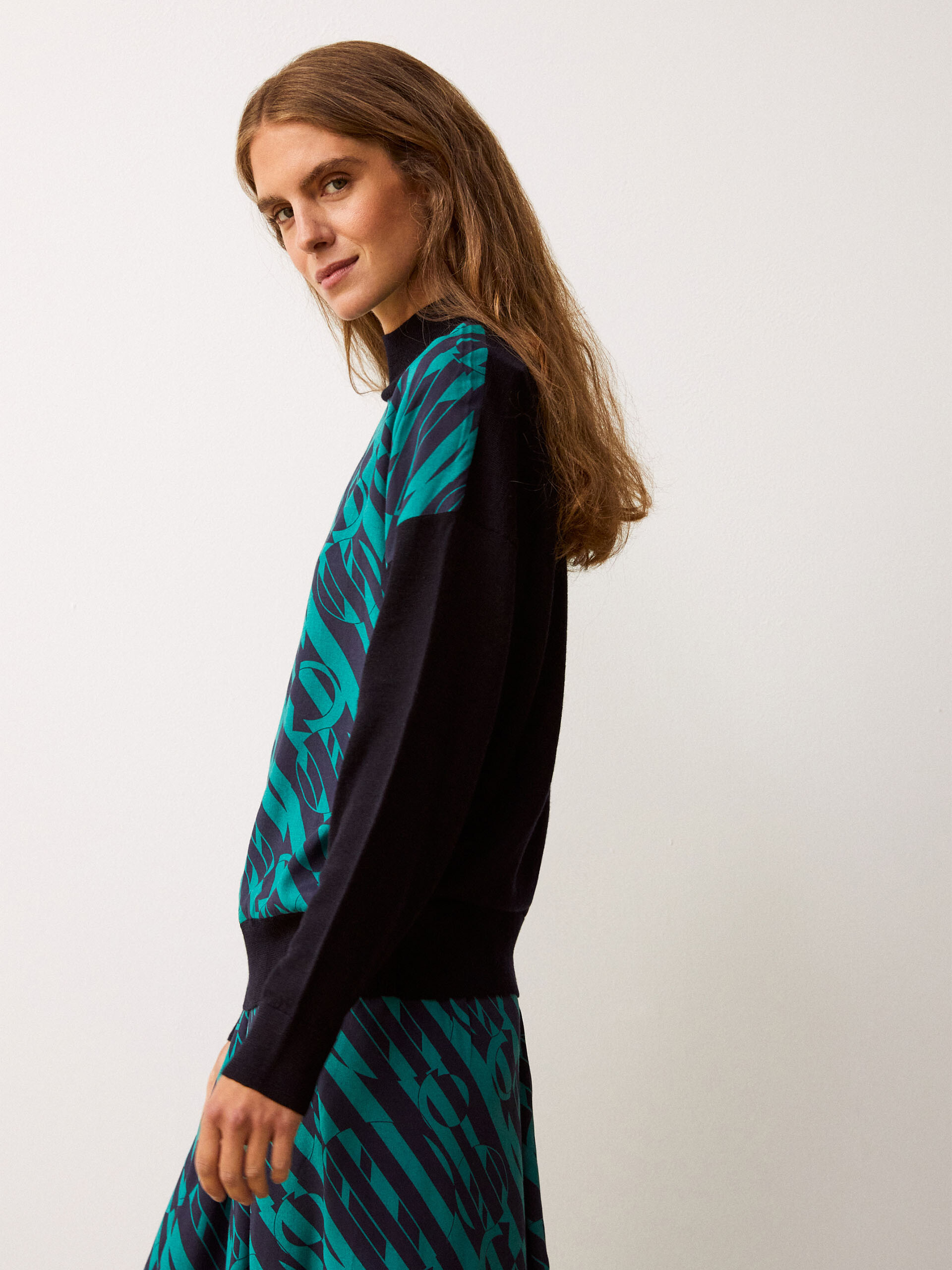 PULL IARA  Bleu nuit , Pr&ecirc;t-&agrave;-porter Bensimon