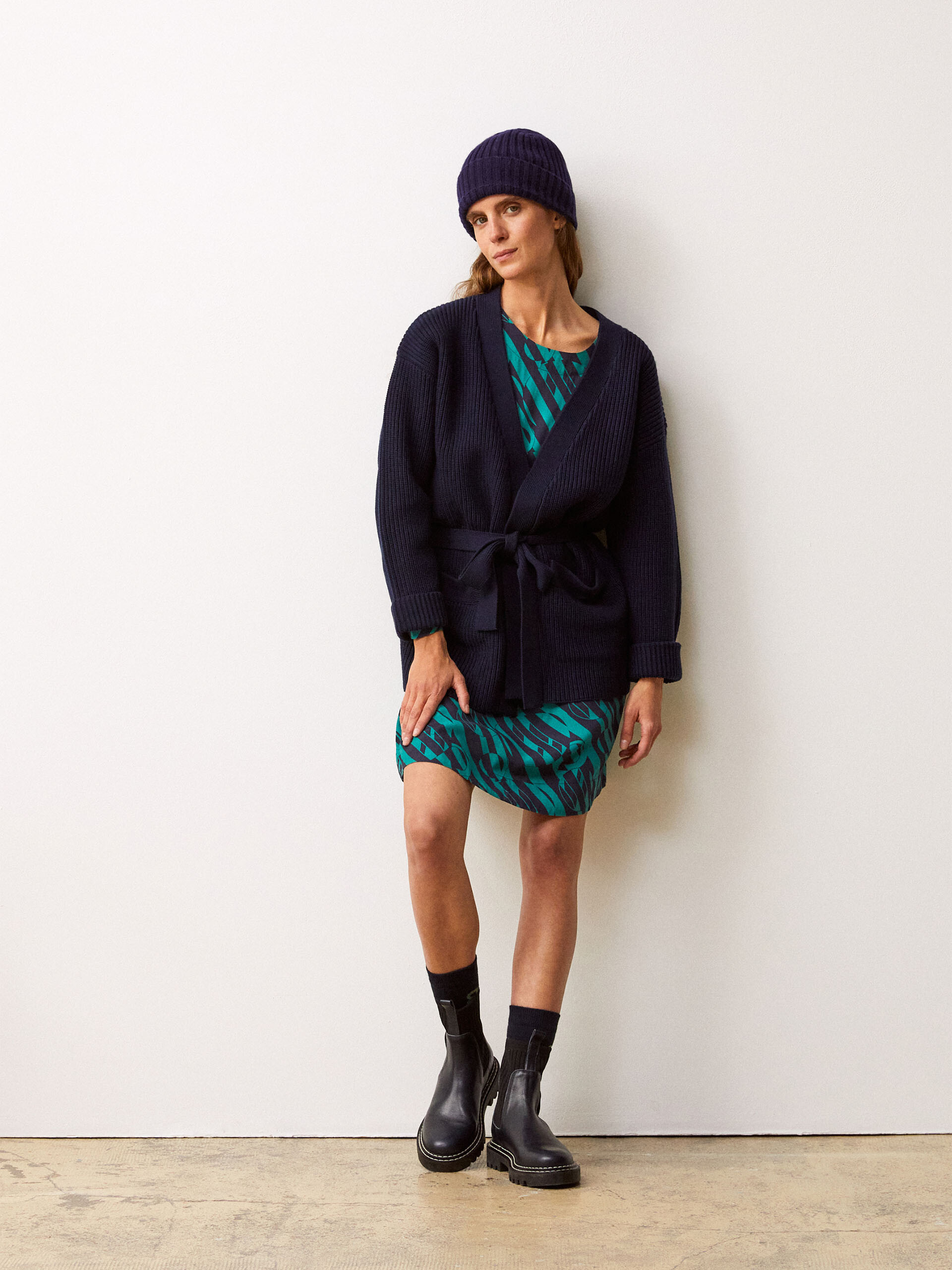 CARDIGAN IZEL  Bleu nuit , Pr&ecirc;t-&agrave;-porter Bensimon
