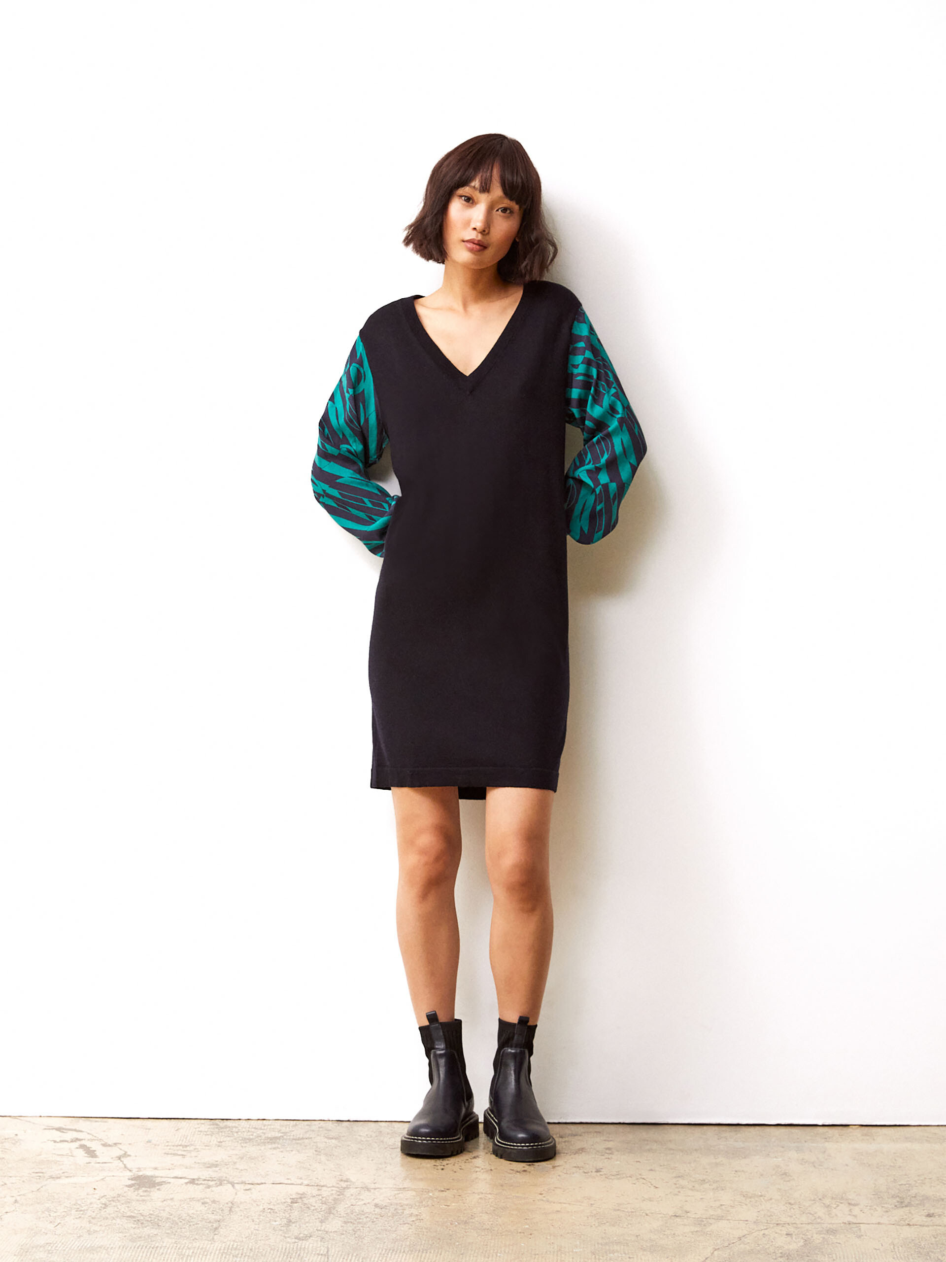 ROBE INIDA  Bleu nuit , Pr&ecirc;t-&agrave;-porter Bensimon