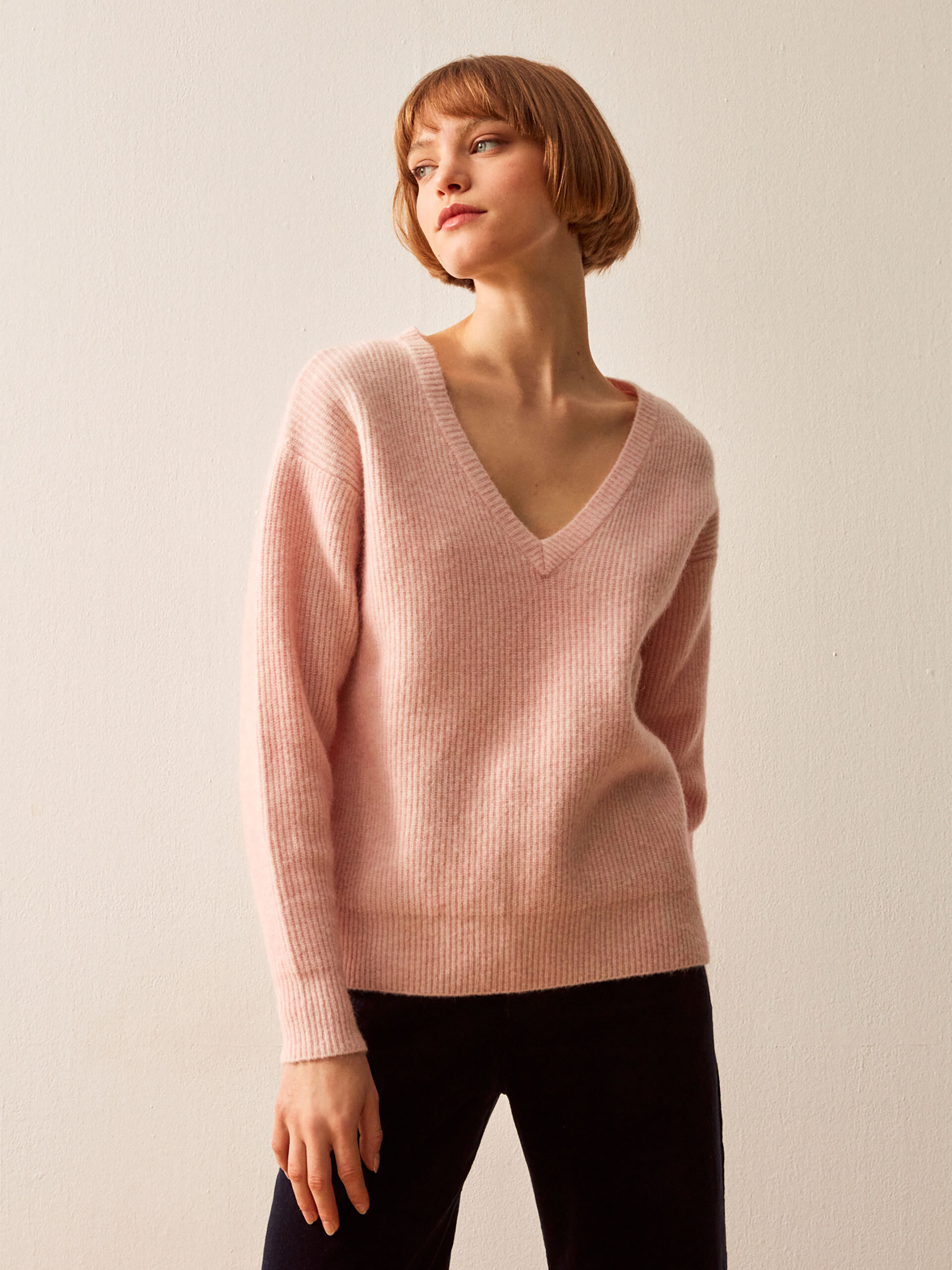 PULL GELPHIE Rose , Prêt-à-porter Bensimon