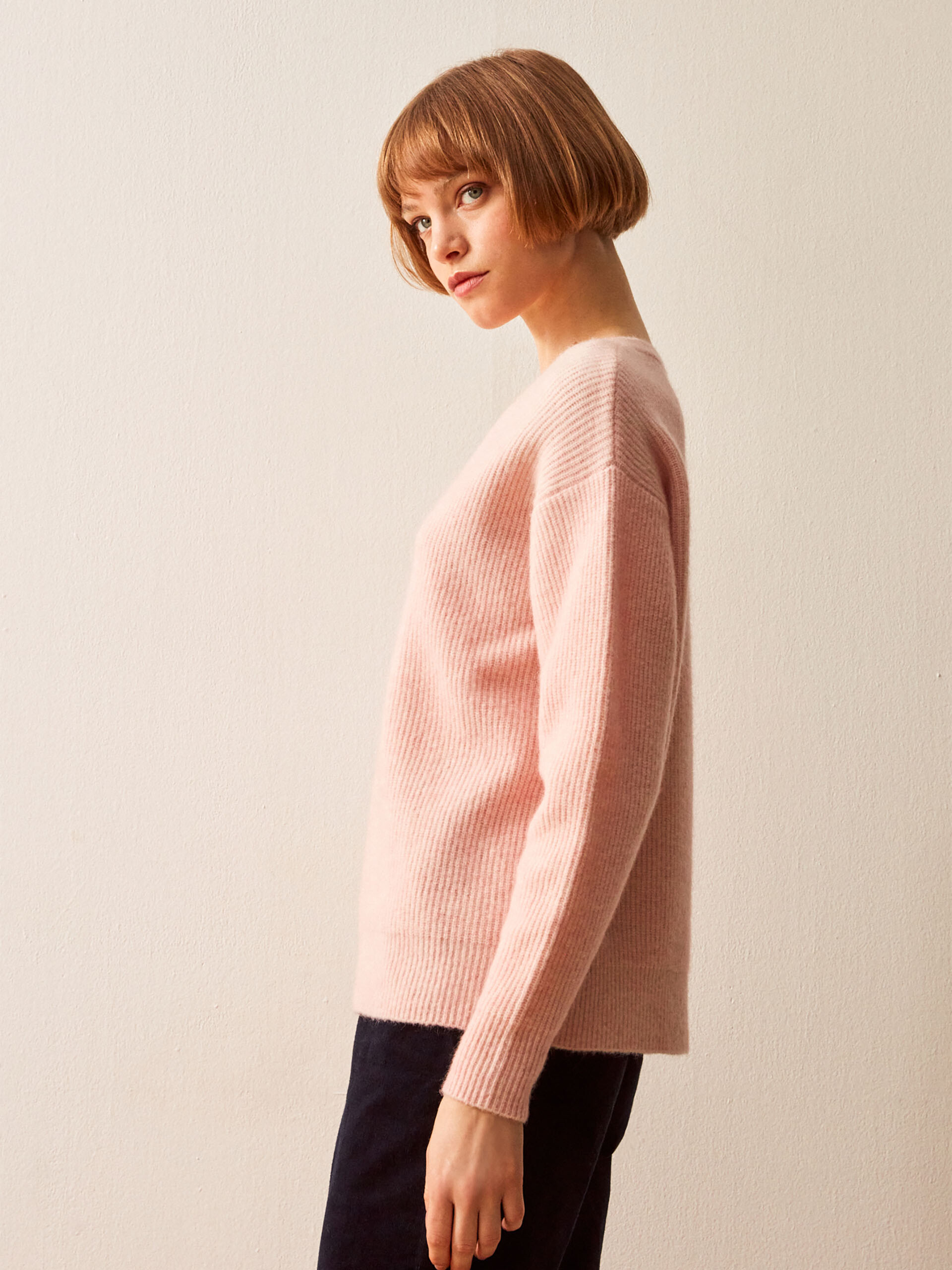 PULL GELPHIE Rose , Prêt-à-porter Bensimon