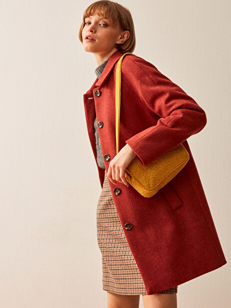 MANTEAU AQUILA  Brique , Pr&ecirc;t-&agrave;-porter Bensimon