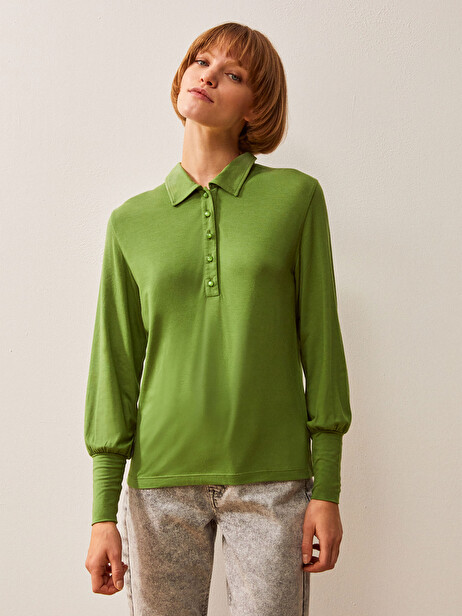 TEE SHIRT ILIAS  Vert prairie , Pr&ecirc;t-&agrave;-porter Bensimon