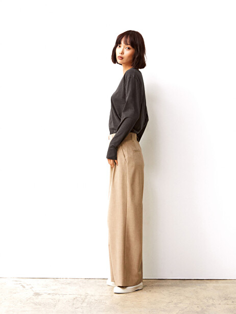 PANTALON ICARE  Camel , Prêt-à-porter Bensimon