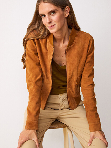 BLOUSON GASPARD  Tabac , Pr&ecirc;t-&agrave;-porter Bensimon