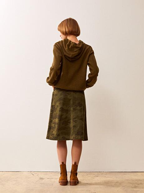 JUPE HELA  Camo/kaki , Pr&ecirc;t-&agrave;-porter Bensimon