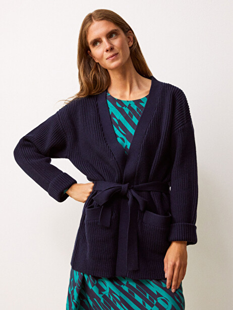 CARDIGAN IZEL  Bleu nuit , Prêt-à-porter Bensimon